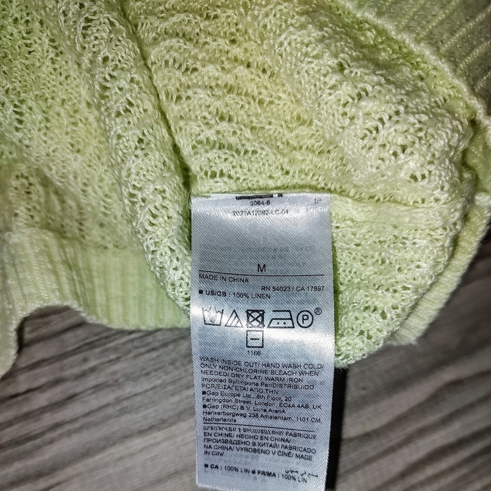 Banana Republic Teia Oversized Linen Sweater M - Picture 6 of 7